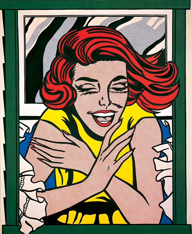 Lichtenstein girl in the window