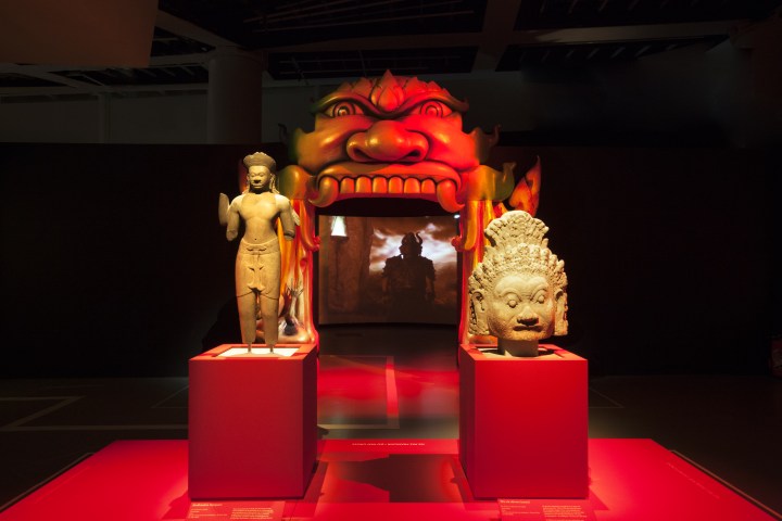 MQB. Vue de l'exposition temporaire : "Enfers et fantômes d'Asie". Du 10 avril au 15 juillet 2018.