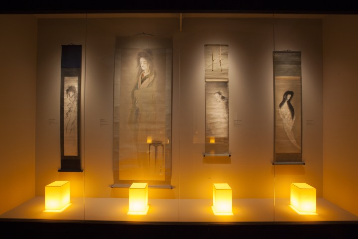 MQB. Vue de l'exposition temporaire : "Enfers et fantômes d'Asie". Du 10 avril au 15 juillet 2018.