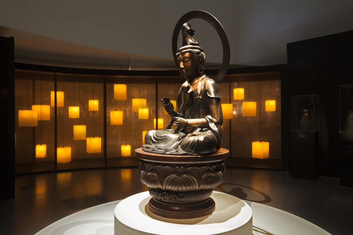 MQB. Vue de l'exposition temporaire : "Enfers et fantômes d'Asie". Du 10 avril au 15 juillet 2018.